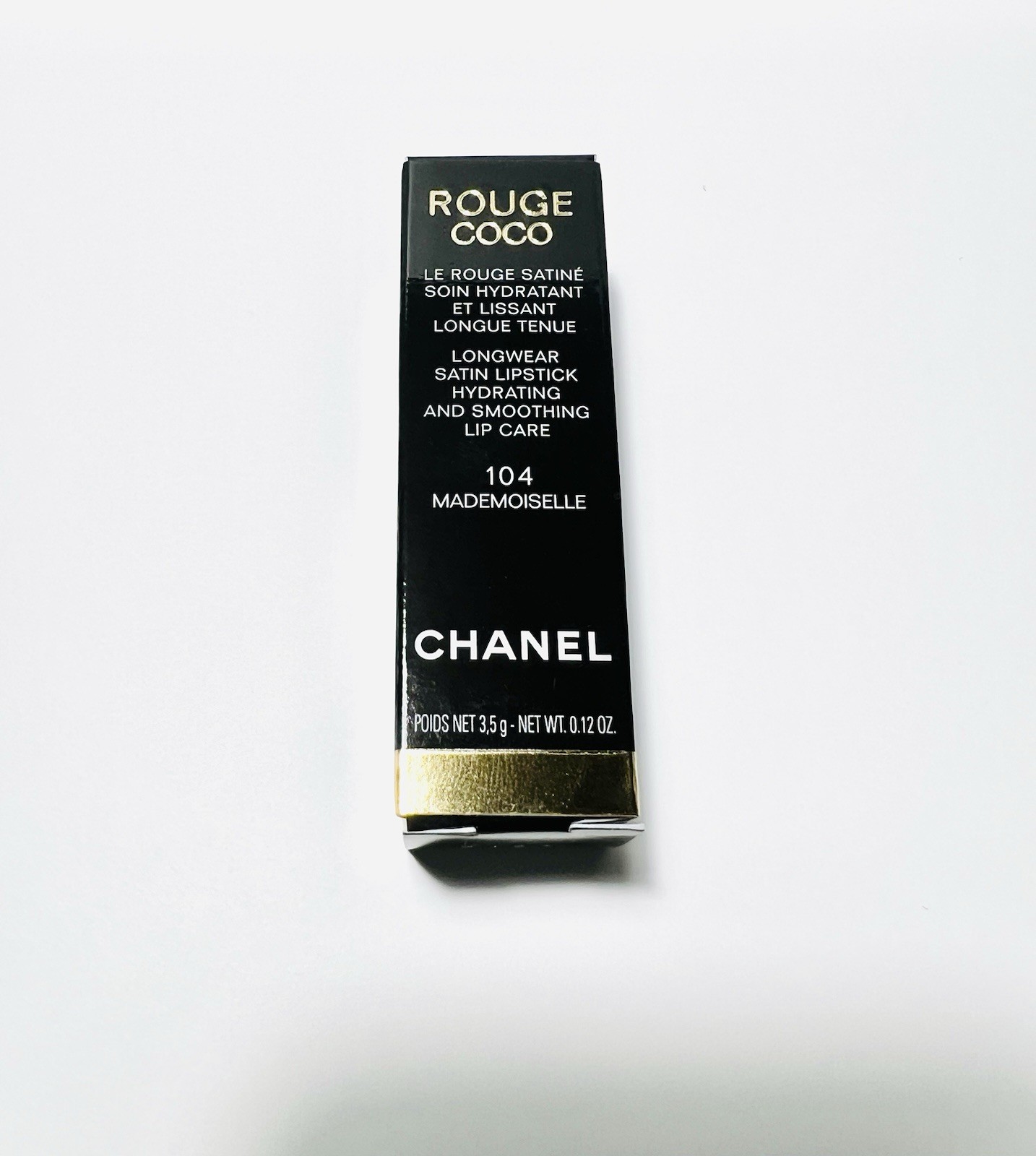 New Chanel Rouge Coco #104 Mademoiselle Satin Hydrating Lipstick