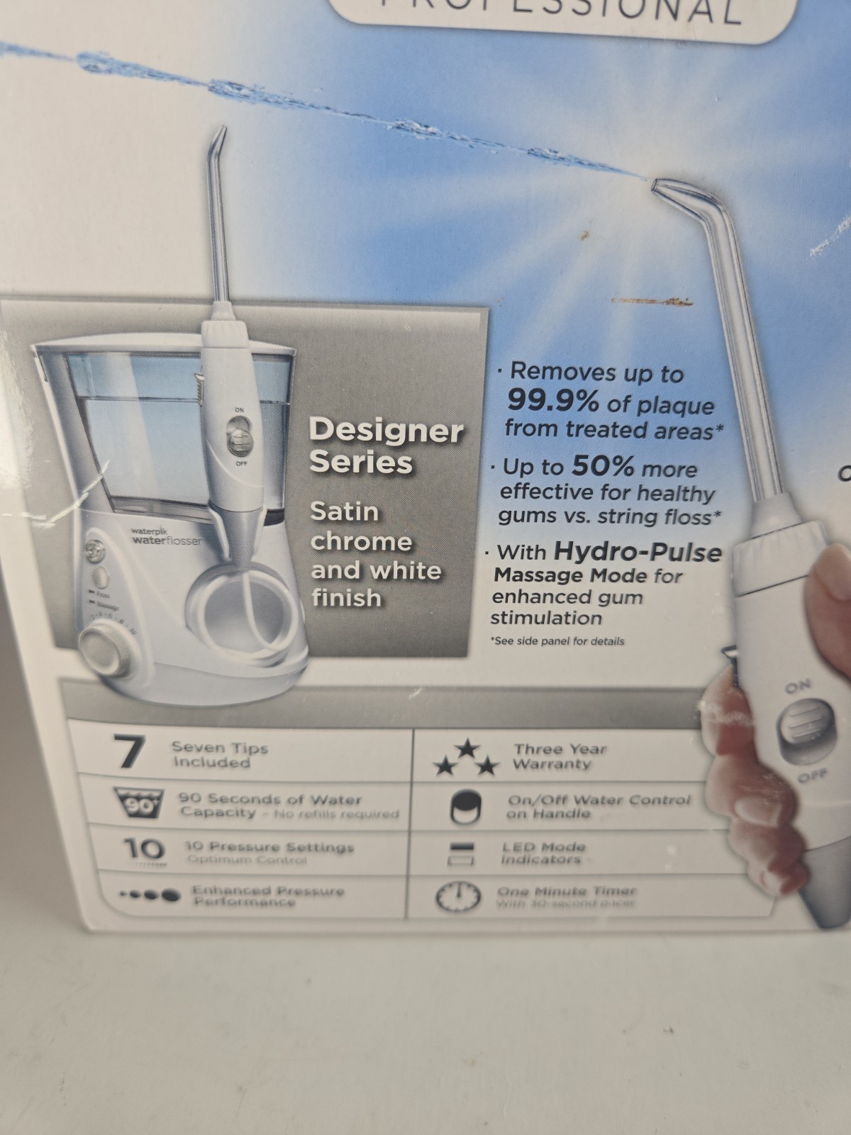 New Waterpik Aquarius Water Flosser WP-660C – 7 Tips, 10 Settings NOB