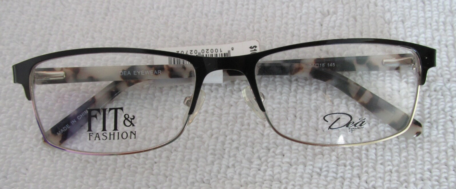 NEW DEA EYEWEAR DE 02040 Eyeglass Frames 57/18/145 Black ButterflyZ RX $102.00