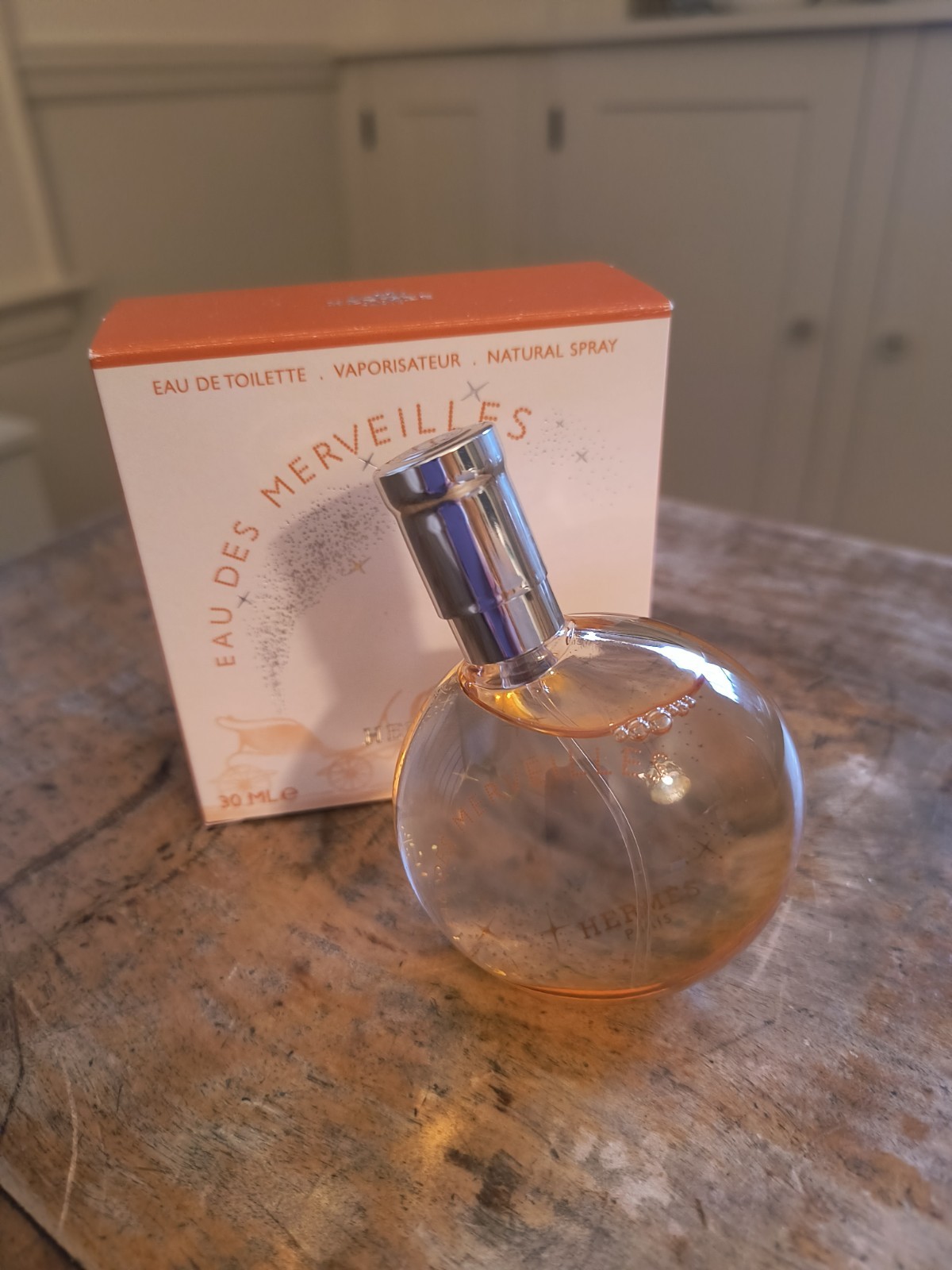 Eau Des Merveilles EDT By Hermes 1 Oz 30 mL Perfume Spray With Box