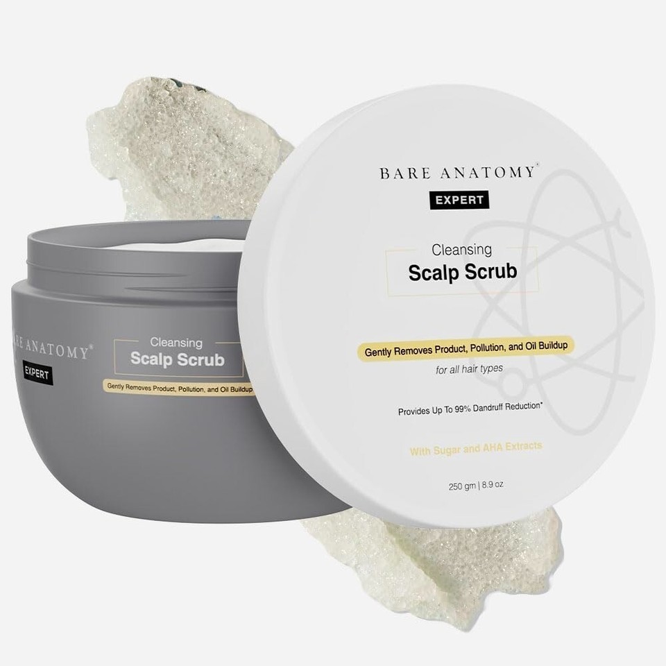 Bare Anatomy Scalp Scrub with Natural AHAs & Coconut & Sugar – 250g