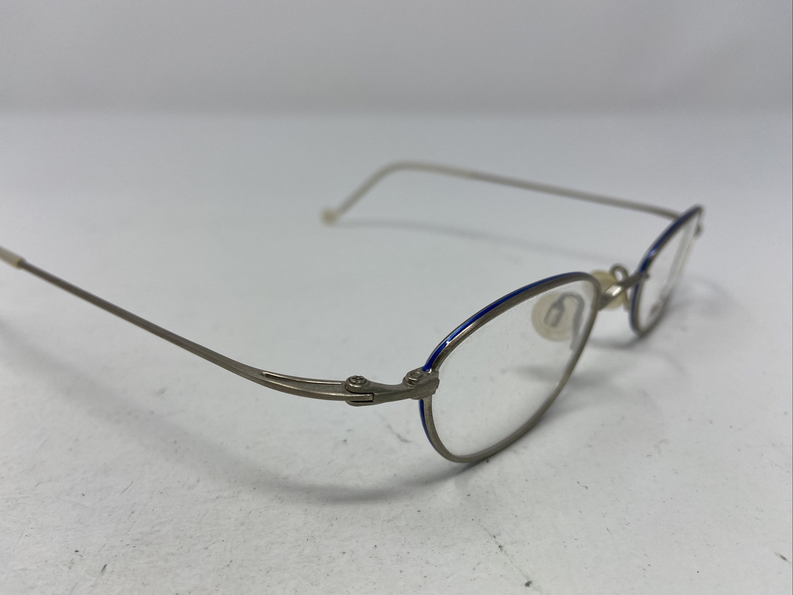 Yuji Yazawa Japan YY957 HLS 44-21-140 White/Blue Full Rim Eyeglasses Frame EA94