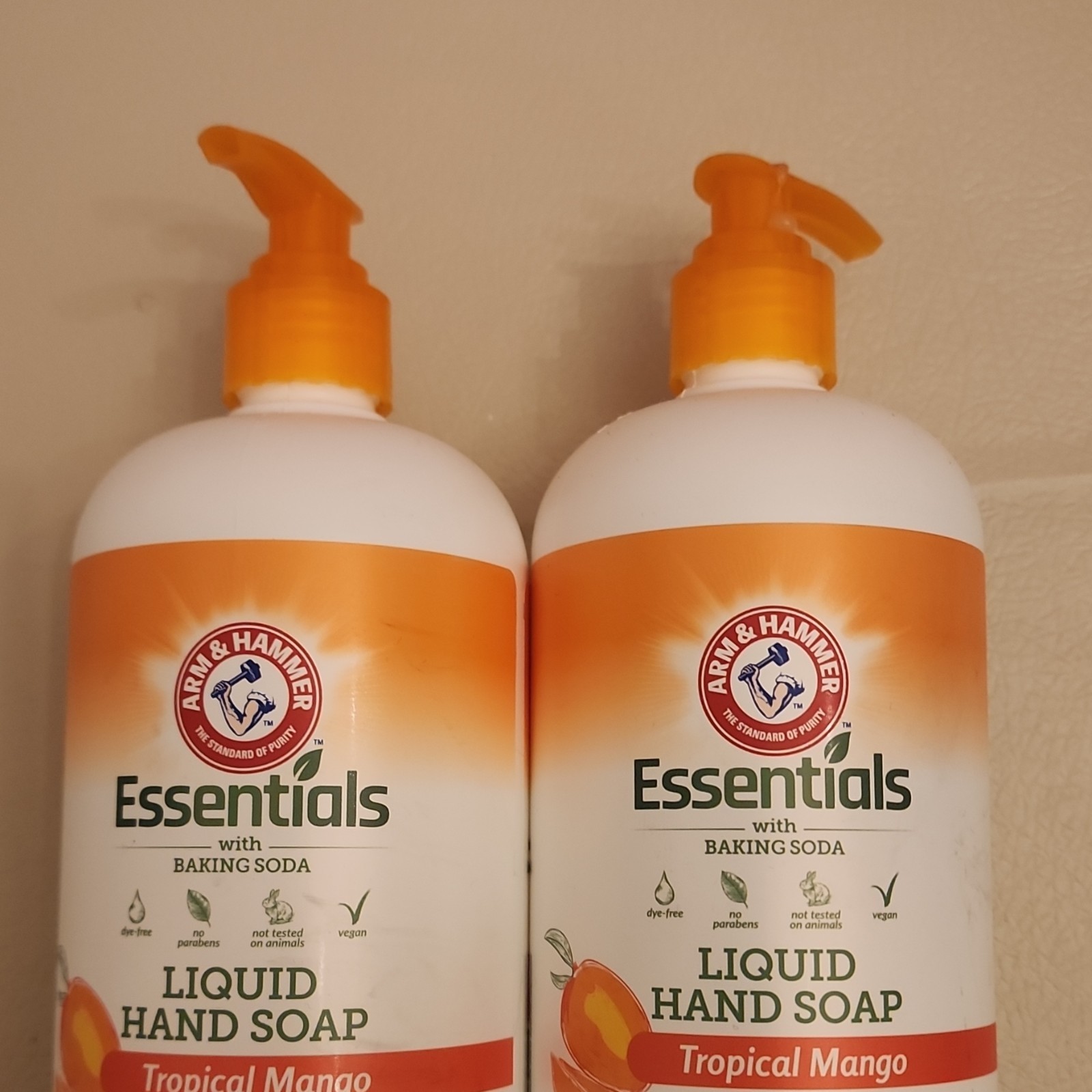 Arm & Hammer Essentials Liquid Hand Soap, Tropical Mango, 2 Bottles