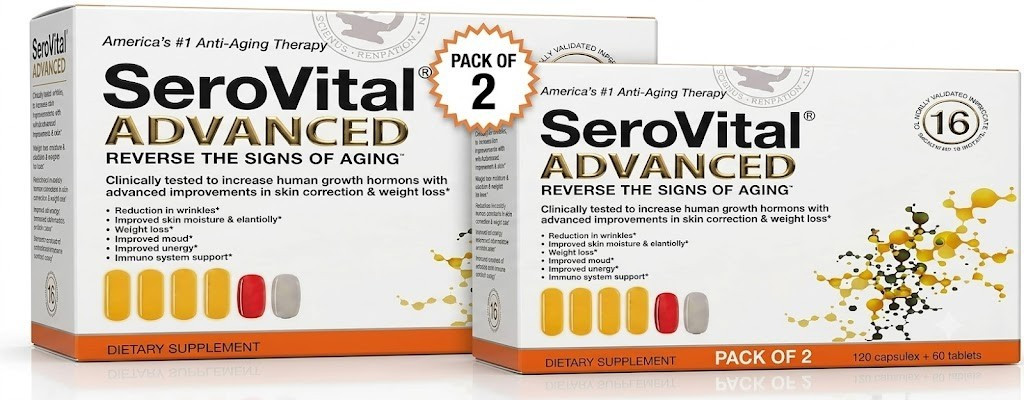 SeroVital Advanced 120 Ct +60 Tablets 30 Day Dietary Supplement ( Pack of 2 )