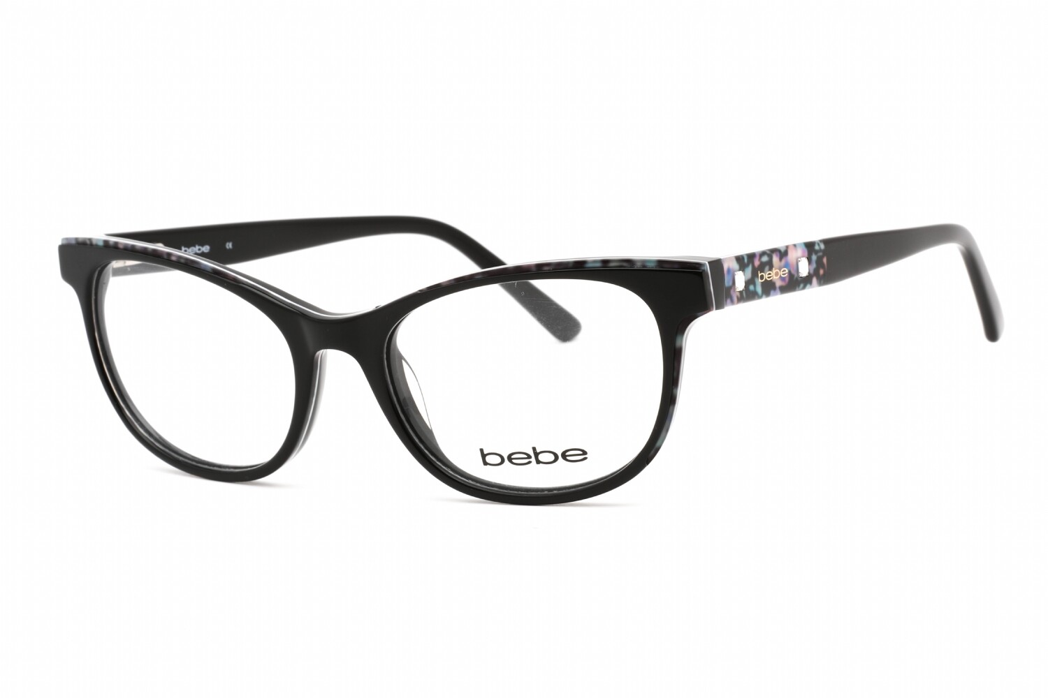BEBE BB5198-001-51 Eyeglasses Size 51mm 17mm 135mm Clear Demo Plastic Templates