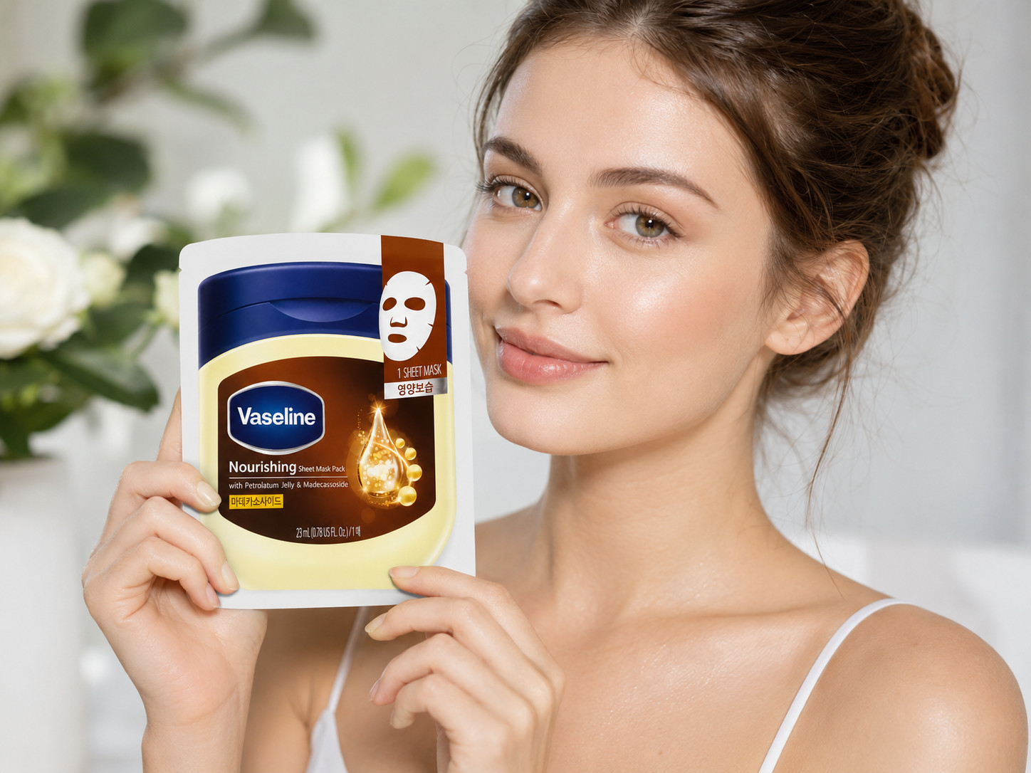 Vaseline Nourishing Sheet Mask 10 Pack Korean Face Mask Madecassoside