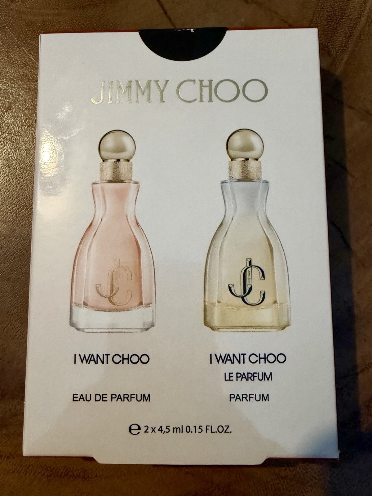 Jimmy Choo I Want Choo EDP + Le Parfum 2 x 0.15oz Mini Travel Gift Set Duo