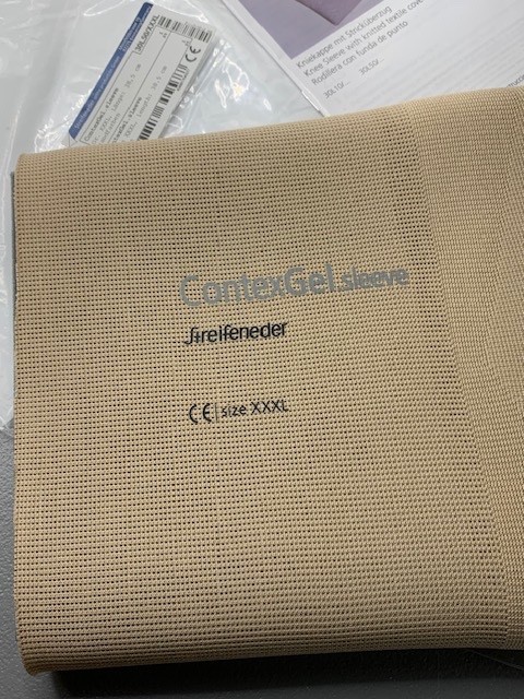Prosthetic SLEEVE beige Streifender size XXXL New NIP 3XL 38.5 length ContexGel