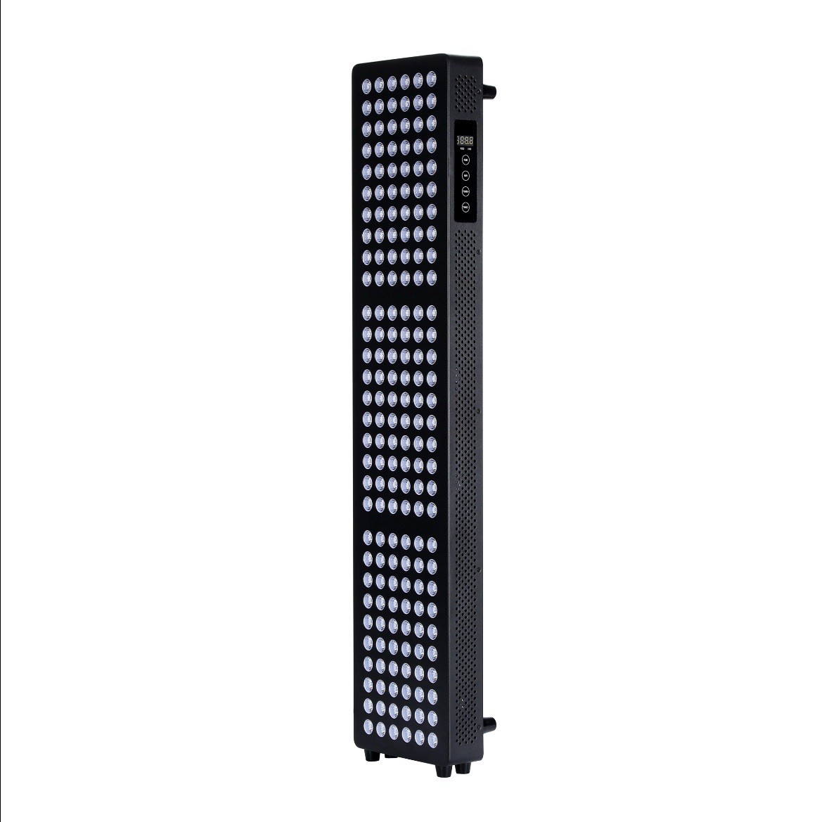 Red/NIR LED Infrared Light Therapy Panel w/ Digital Display Timer, Black/White