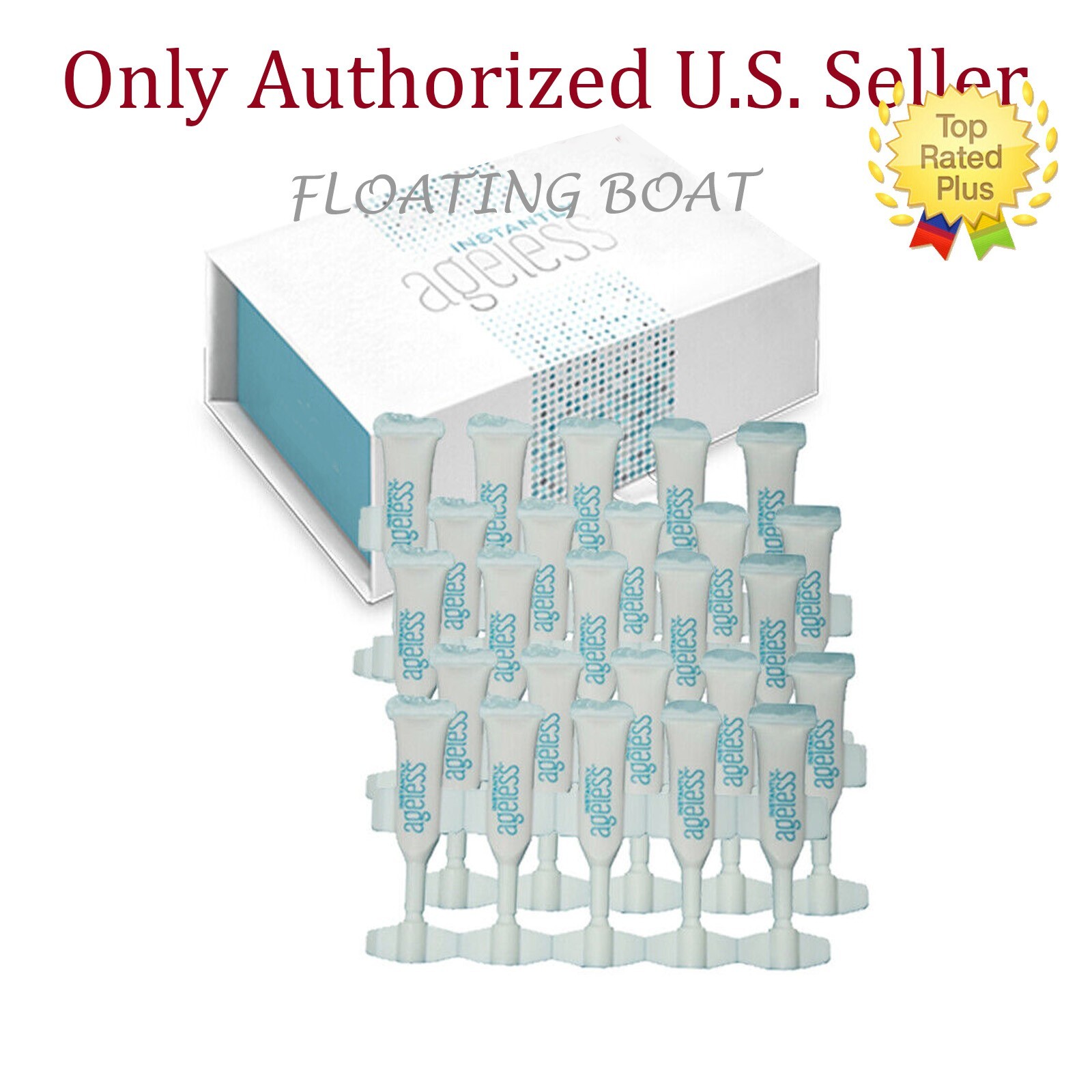 Authentic Instantly Ageless Face lift, 25 Vials, Exp 05/2026 +Gift