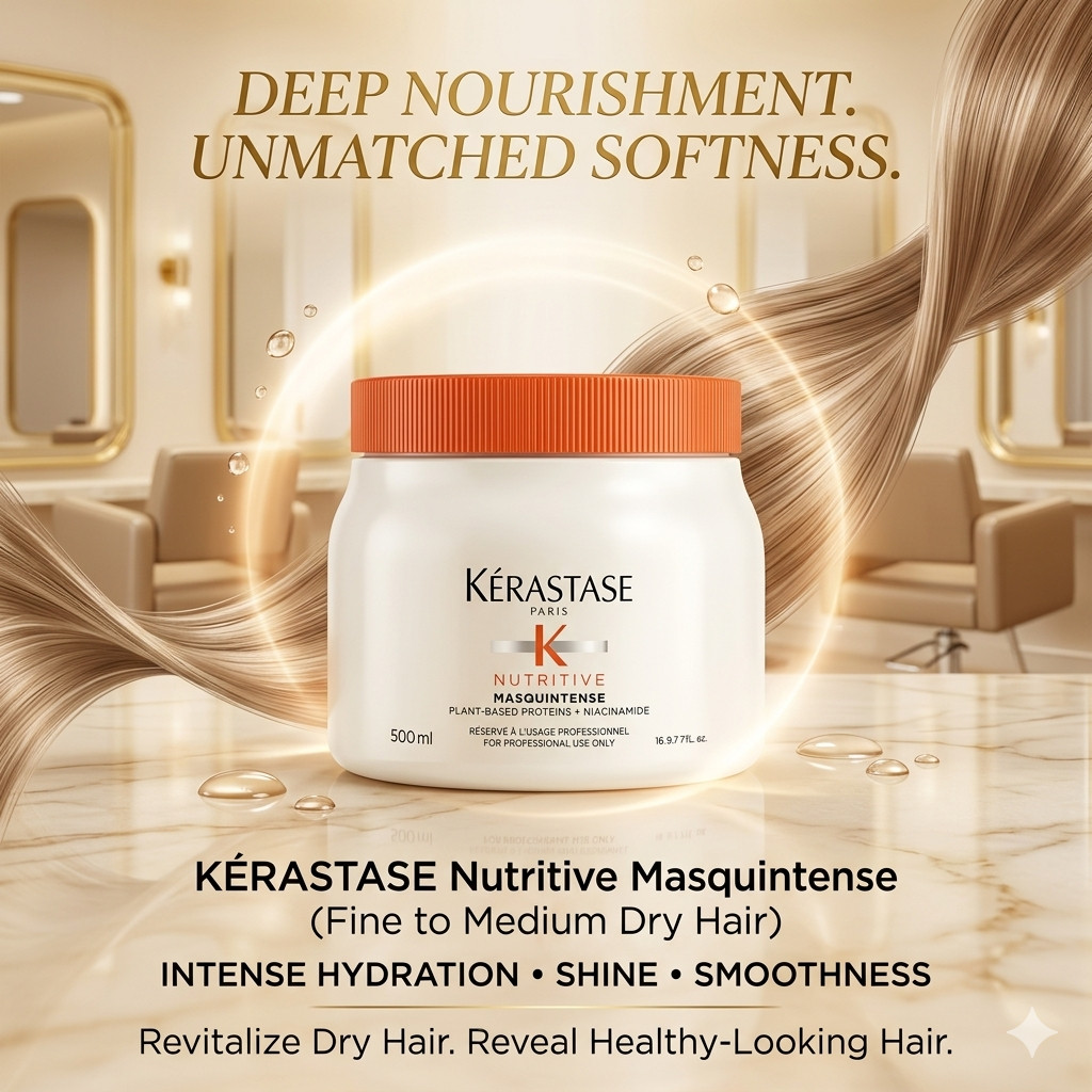 KERASTASE Nutritive Masquintense | Soft Mask For Fine to Medium Dry Hair, 500ml