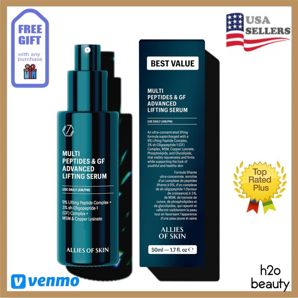 Allies of skin Multi Peptides and Growth Factor Advanced Lifting Serum 1.7oz NEW
