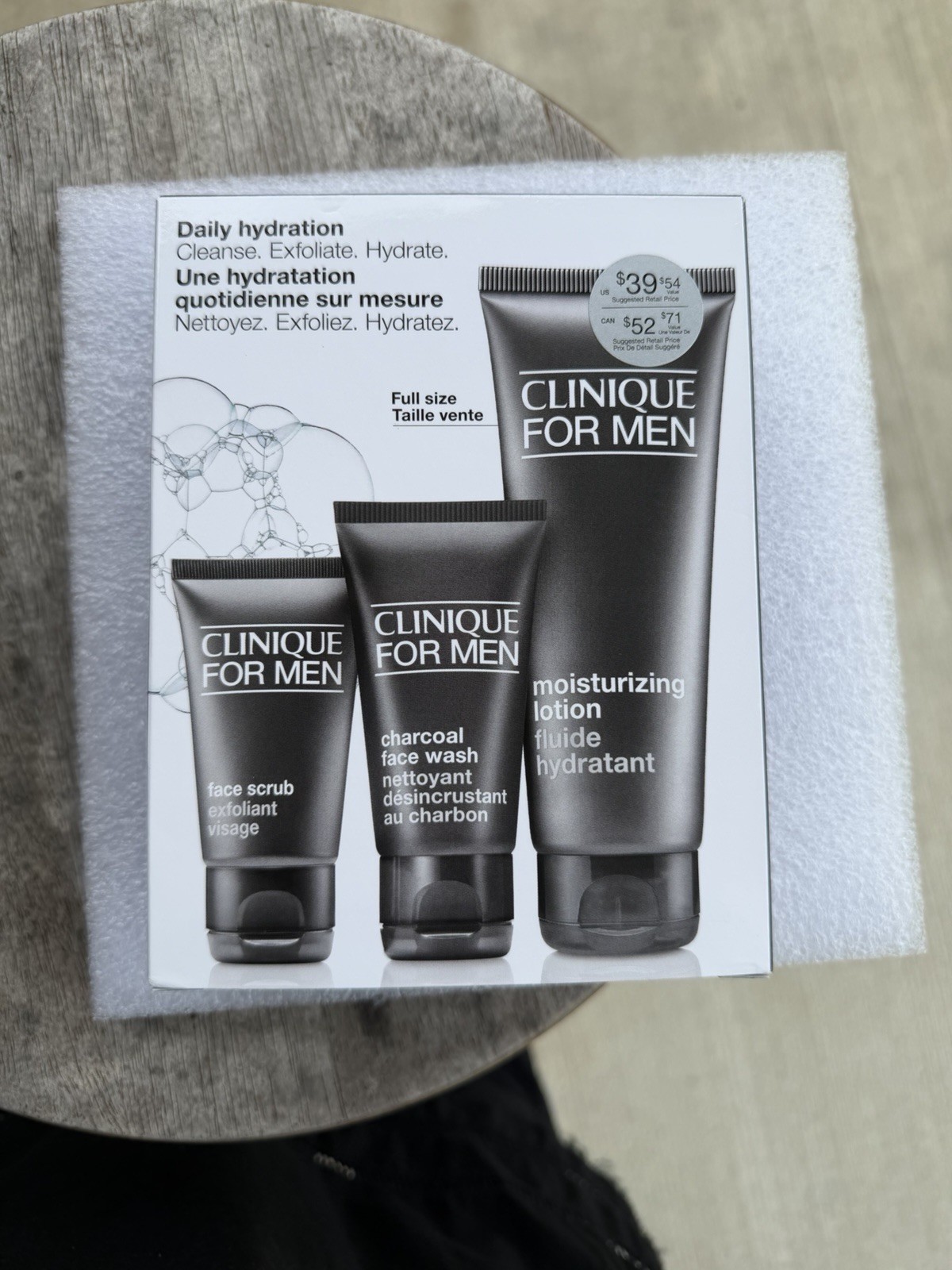 Clinique Gift Set for Men 3 Pieces Including 1 Full Size And 2 Travel Size