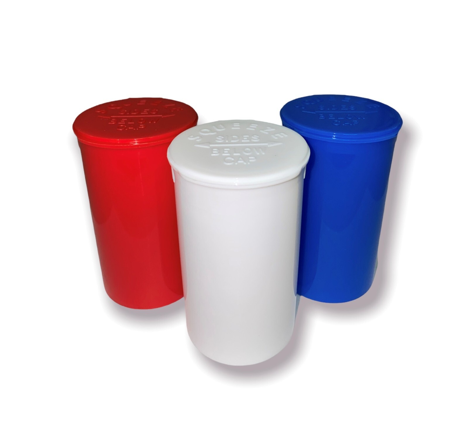 150 White Vials – 30 DRAM Pop Top Bottle – Smell Proof Containers – BPA-Free
