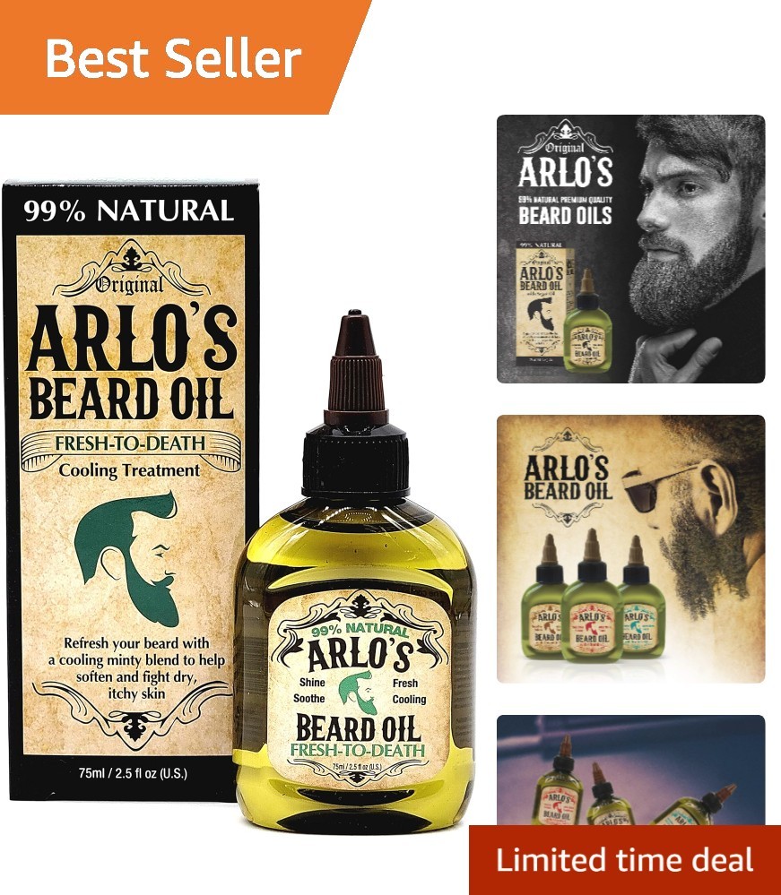 Ultimate Fresh Beard Oil – 2.5 oz of Minty Refreshment & Skin Soothing Power