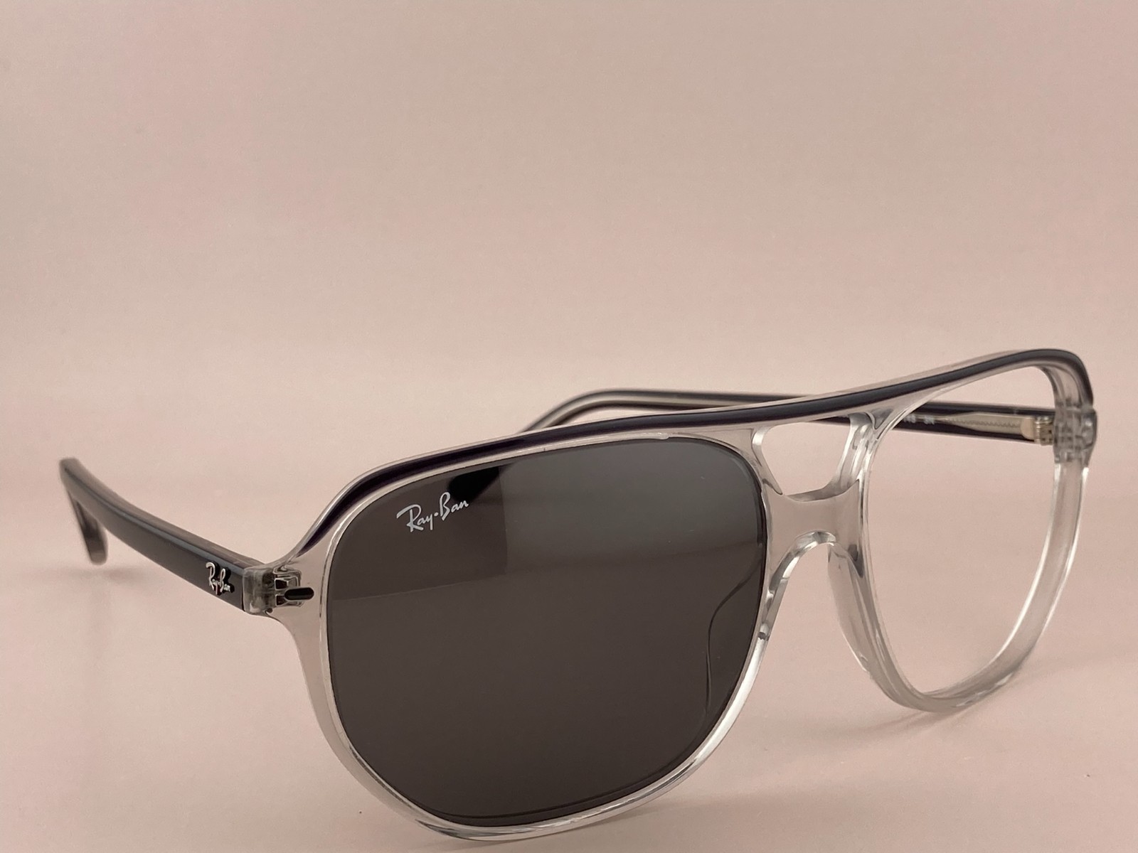 Ray Ban Sunglasses RB 2205 BILL ONE 1396/B1 Clear Black Grey Square 60-16-145mm