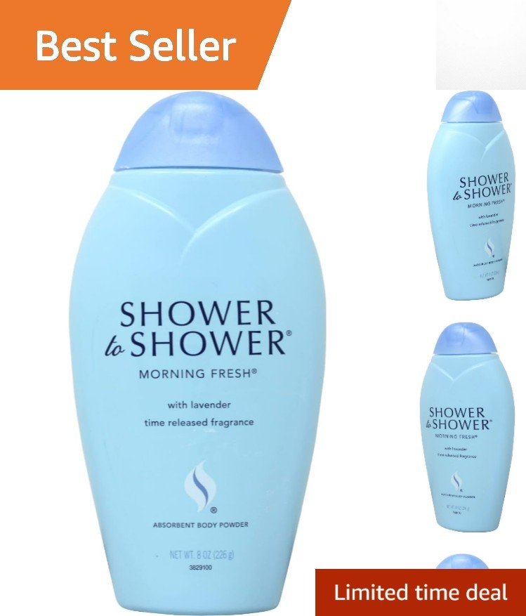 Morning Fresh Talc-Free Body Powder with Lavender – 8oz for Comfort & Freshness