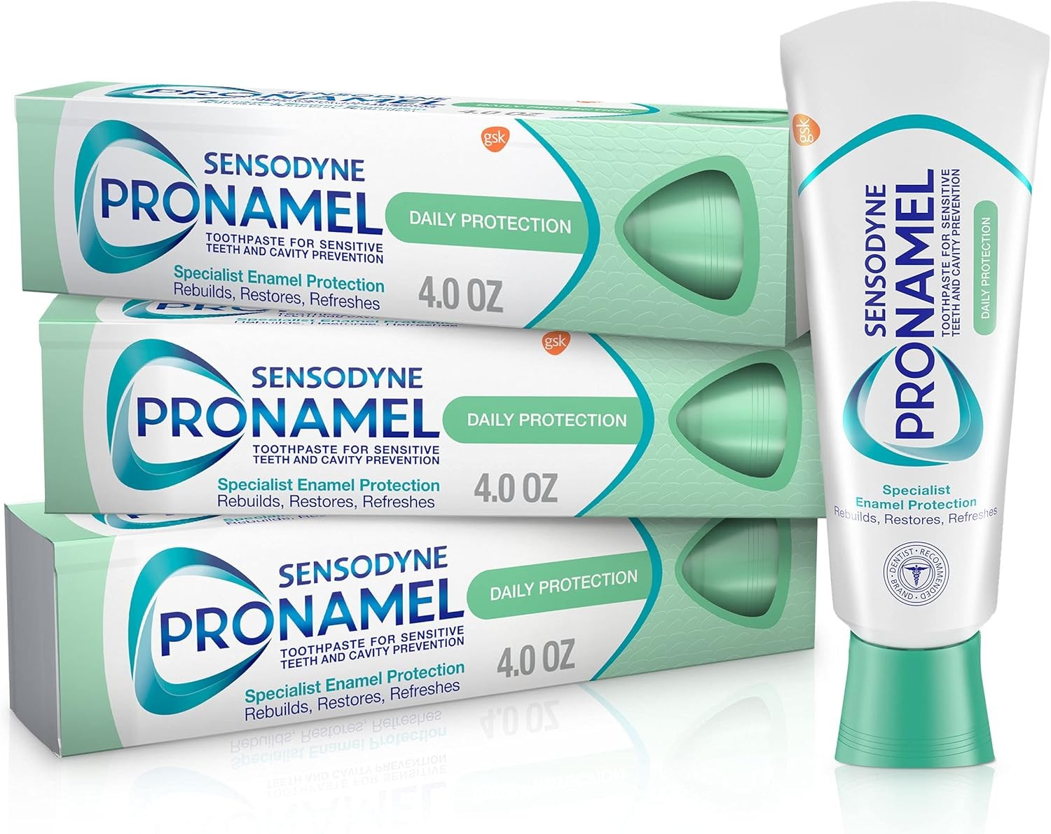 Sensodyne Pronamel Daily Protection Enamel Toothpaste for Sensitive Teeth, Mint