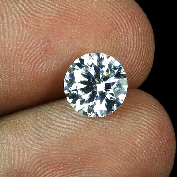 Natural Certified CVD Lab Grown Diamond 2Ct D Color VVS1 Clarity Loose Gemstone,