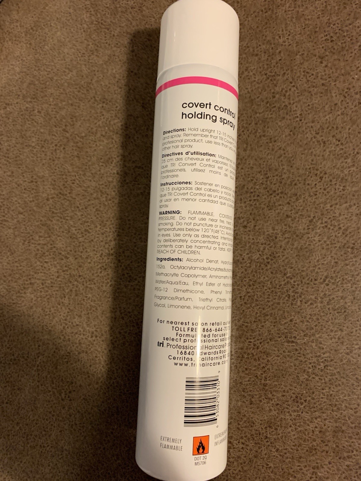 Tri TRIDesign Covert Control Firm Hold Hair Spray 10.5 oz