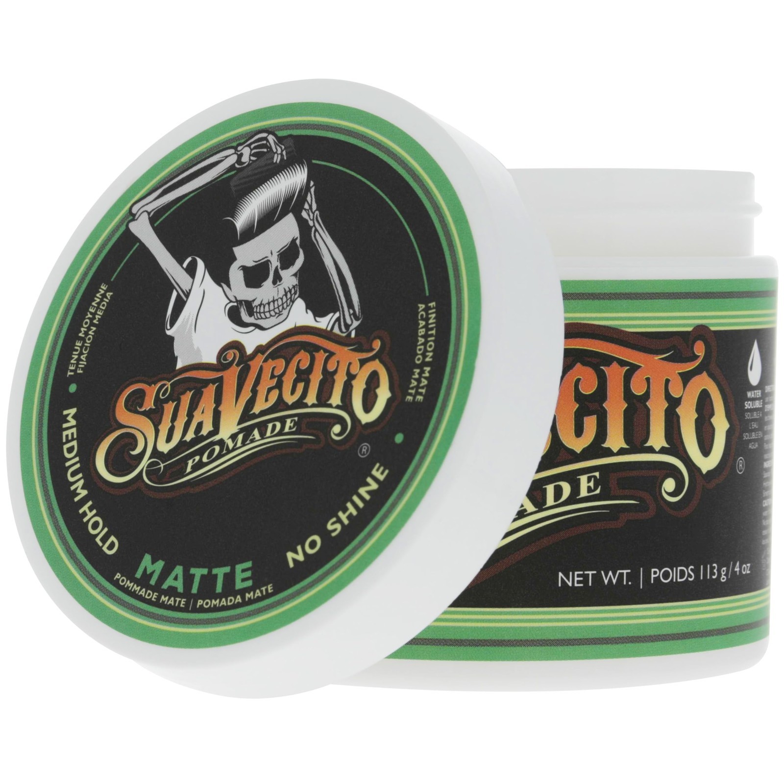 Matte Hair Pomade for Men – Medium Hold, No Shine, 4 oz – Natural Texture Stylin