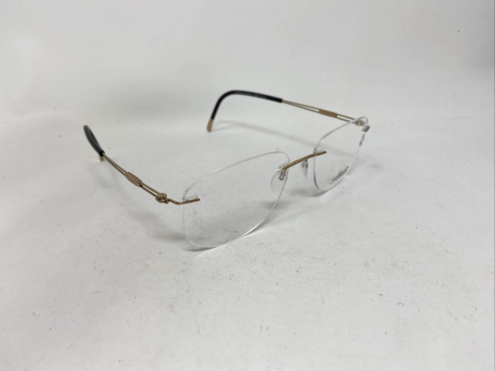 SILHOUETTE 5521 EX 7530 52-17-145 GOLD RIMLESS EYEGLASSES FRAME UY08