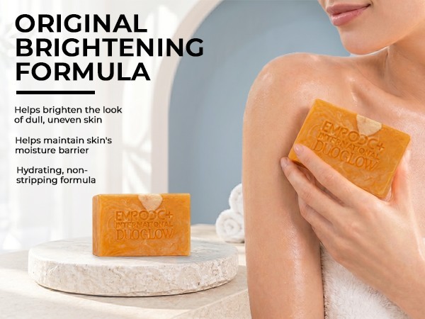 Brightening Goat Milk Soap with Glutathione and Kojic Acid, 2 Pack (3.52oz Each)