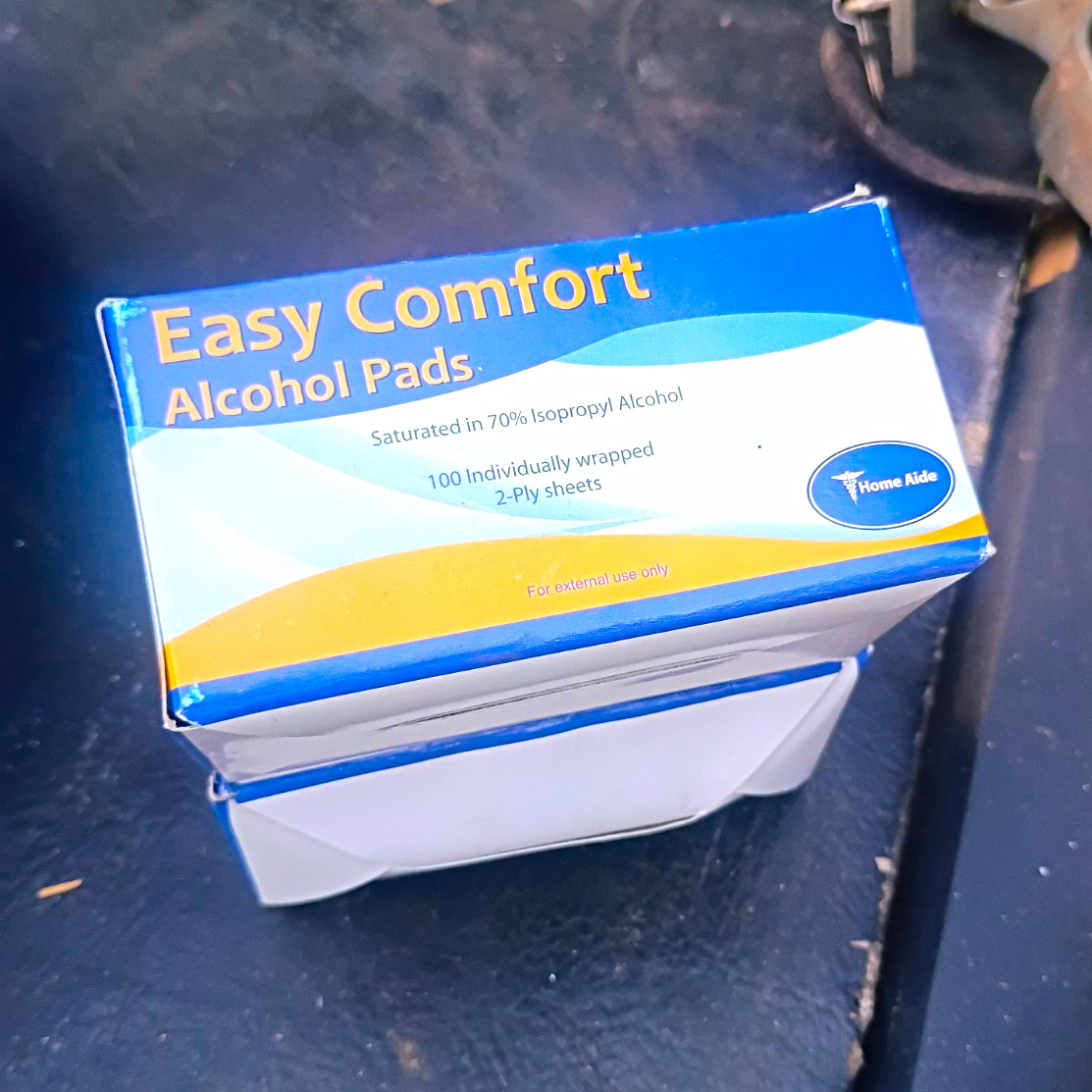 Home Aide Easy Comfort Alcohol Pads 70% Isopropyl, Individually Wrapped 100