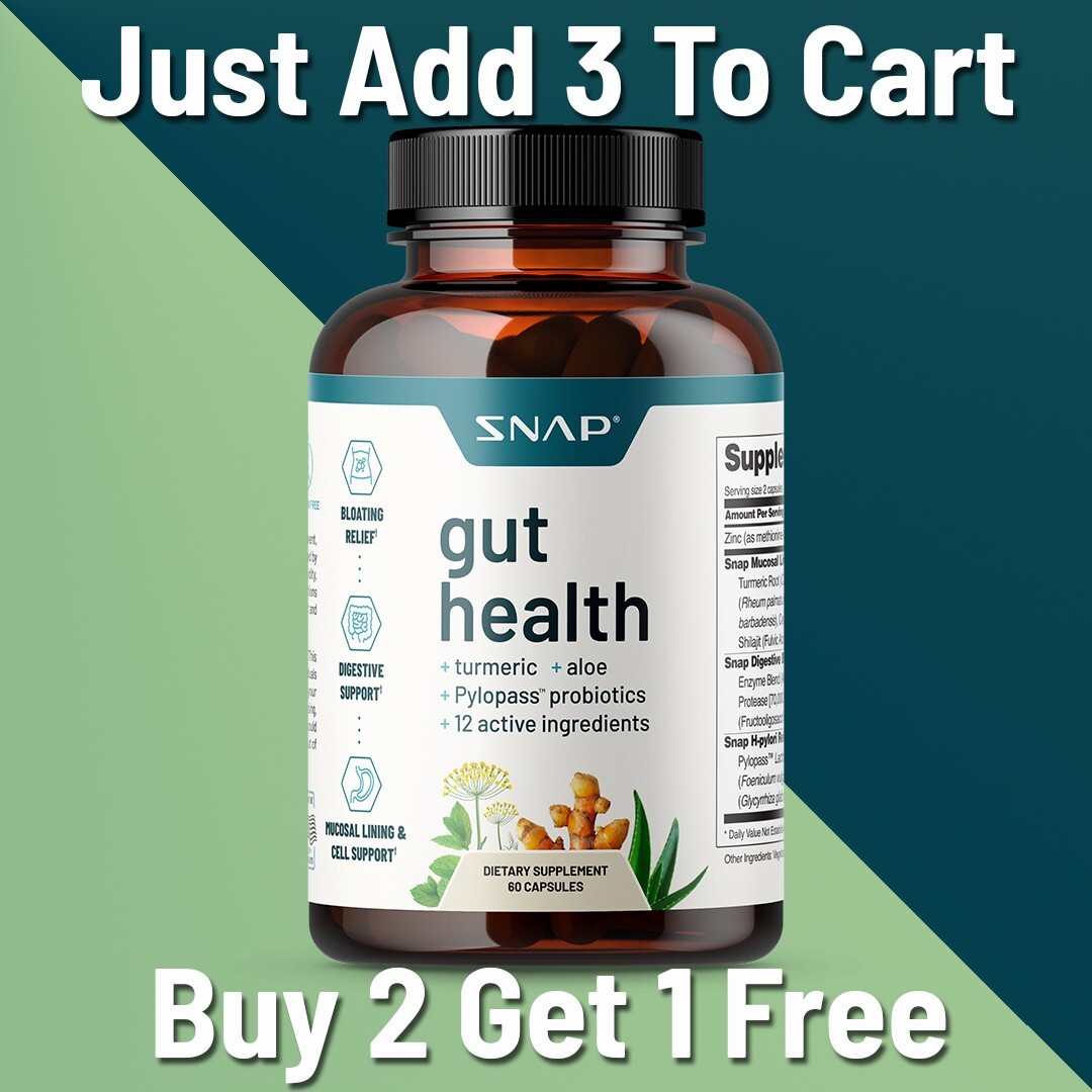 Gut Health Supplements – Digestive Enzymes, Bloating Relief (60 Capsules)