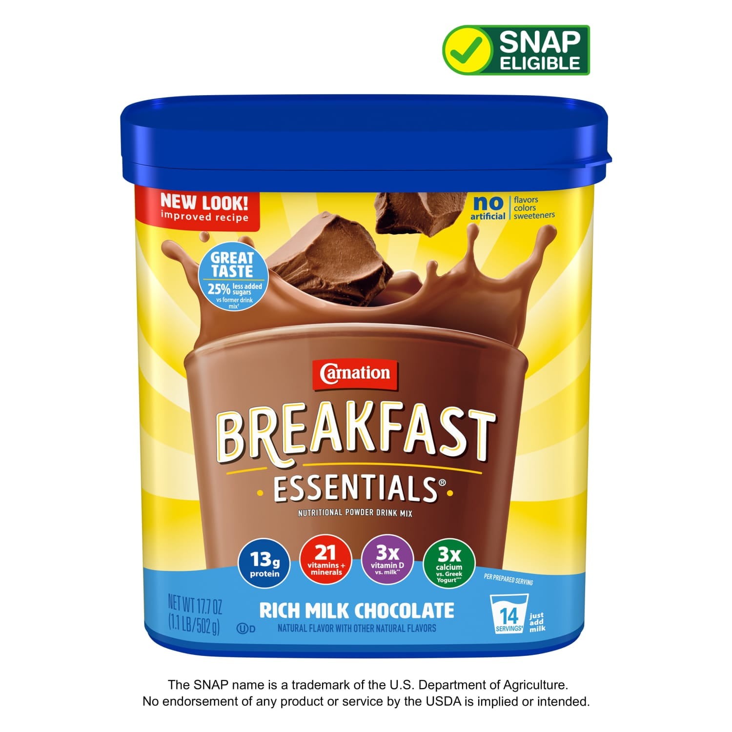 Carnation Breakfast Essentials Powder Protein Nutritional Shake Drink Mix, Rich