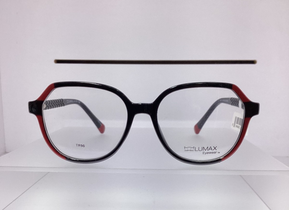 LUMAX Women’s Eyeglasses Frame BLACK LU1138 53-17-145 Optical Eyewear