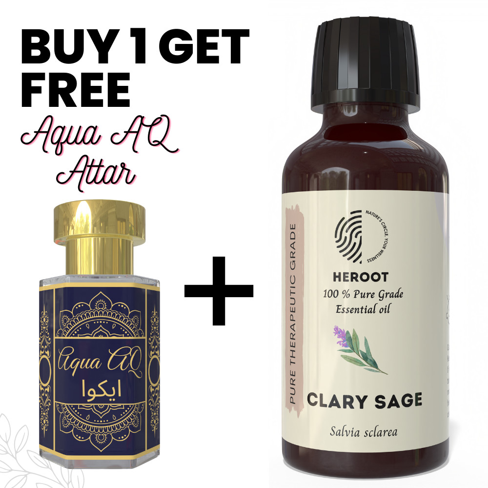 Clary Sage Essential Oil 10ml Aromatherapy Diffuser Home Fragrance Free Attar
