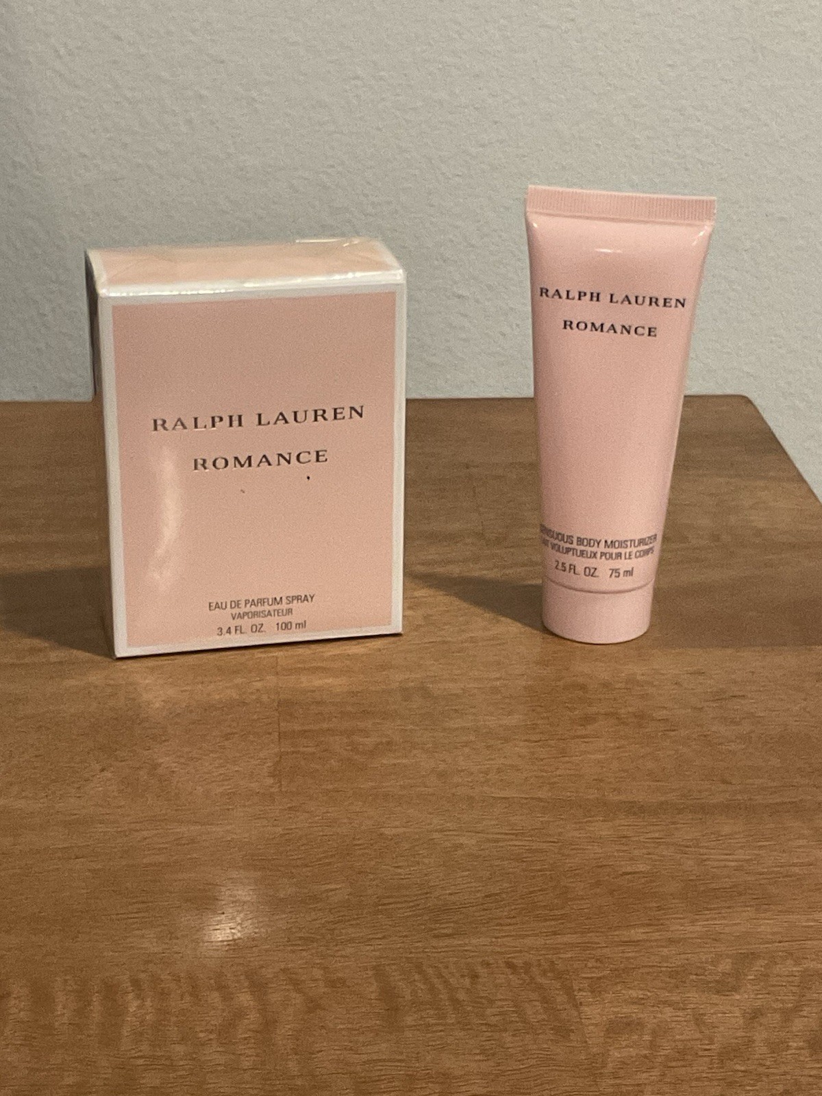 Ralph Lauren Romance Perfume 3.4 Fl Oz And Lotion 2.5 Fl Oz