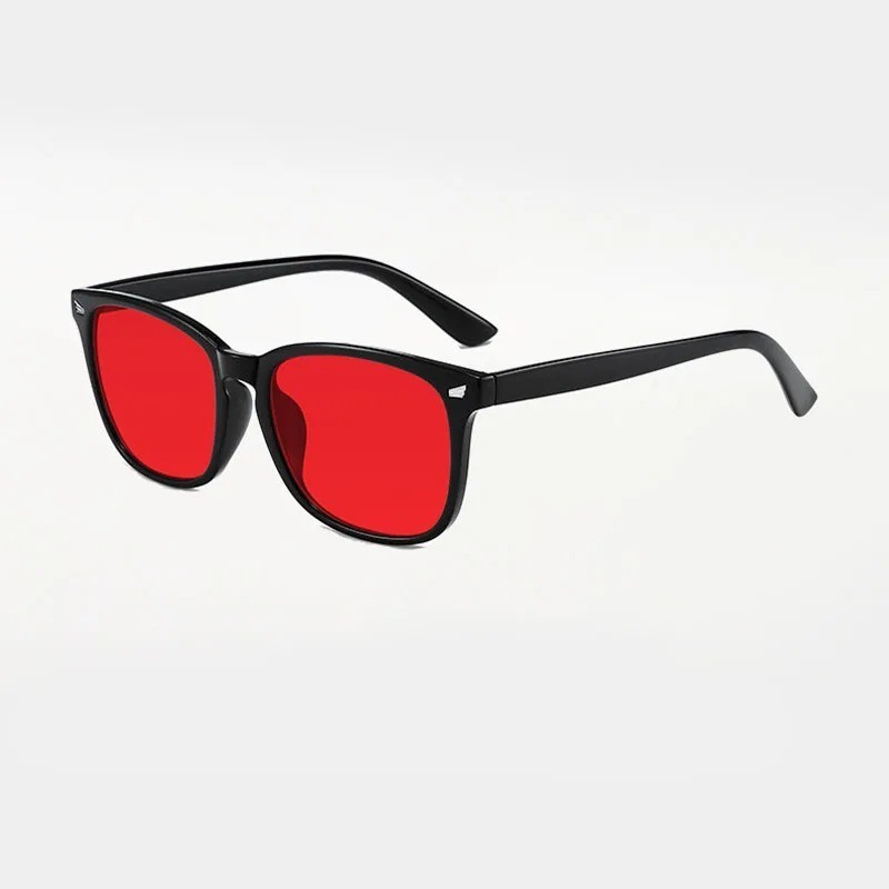 Anti Blue Light Glasses Red Lens Eye Strain Sleep Tinted Unisex Eyewear