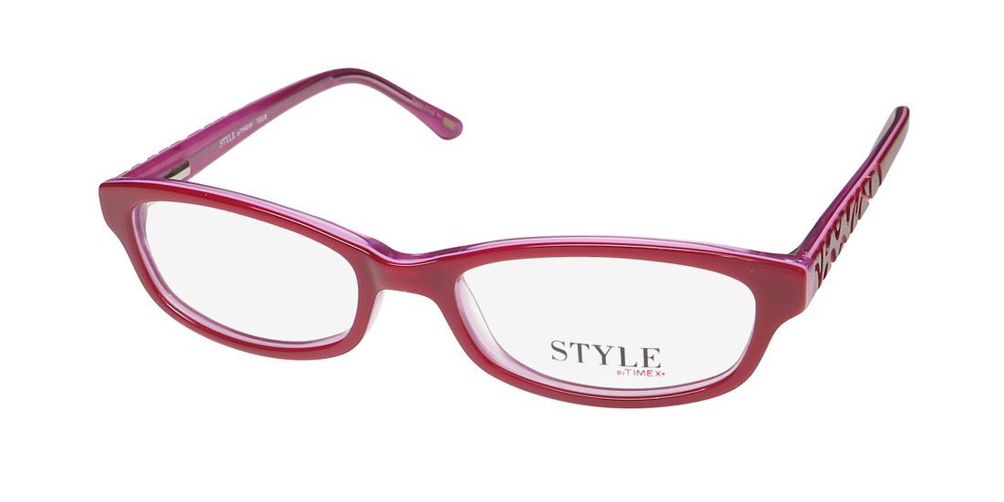 TIMEX TOUR CASUAL ACETATE PLASTIC AMERICAN DESIGNER SLEEK EYEGLASS FRAME/EYEWEAR