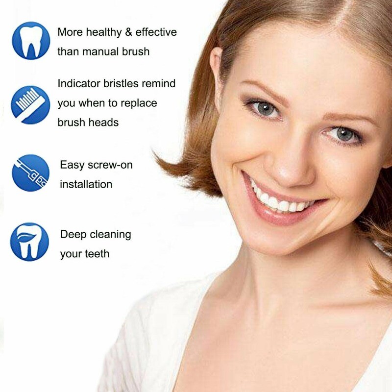 6pack Electric Toothbrush Replacement Heads for Philips Sonicare E Series HX7022
