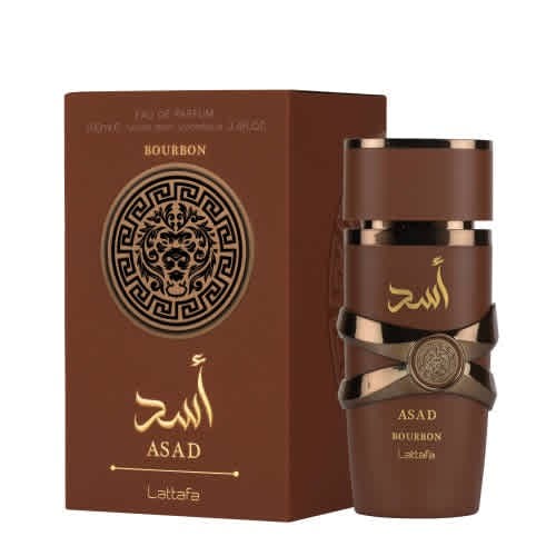Lattafa Men’s Asad Bourbon EDP Spray 3.4 oz Fragrances 6290362340362