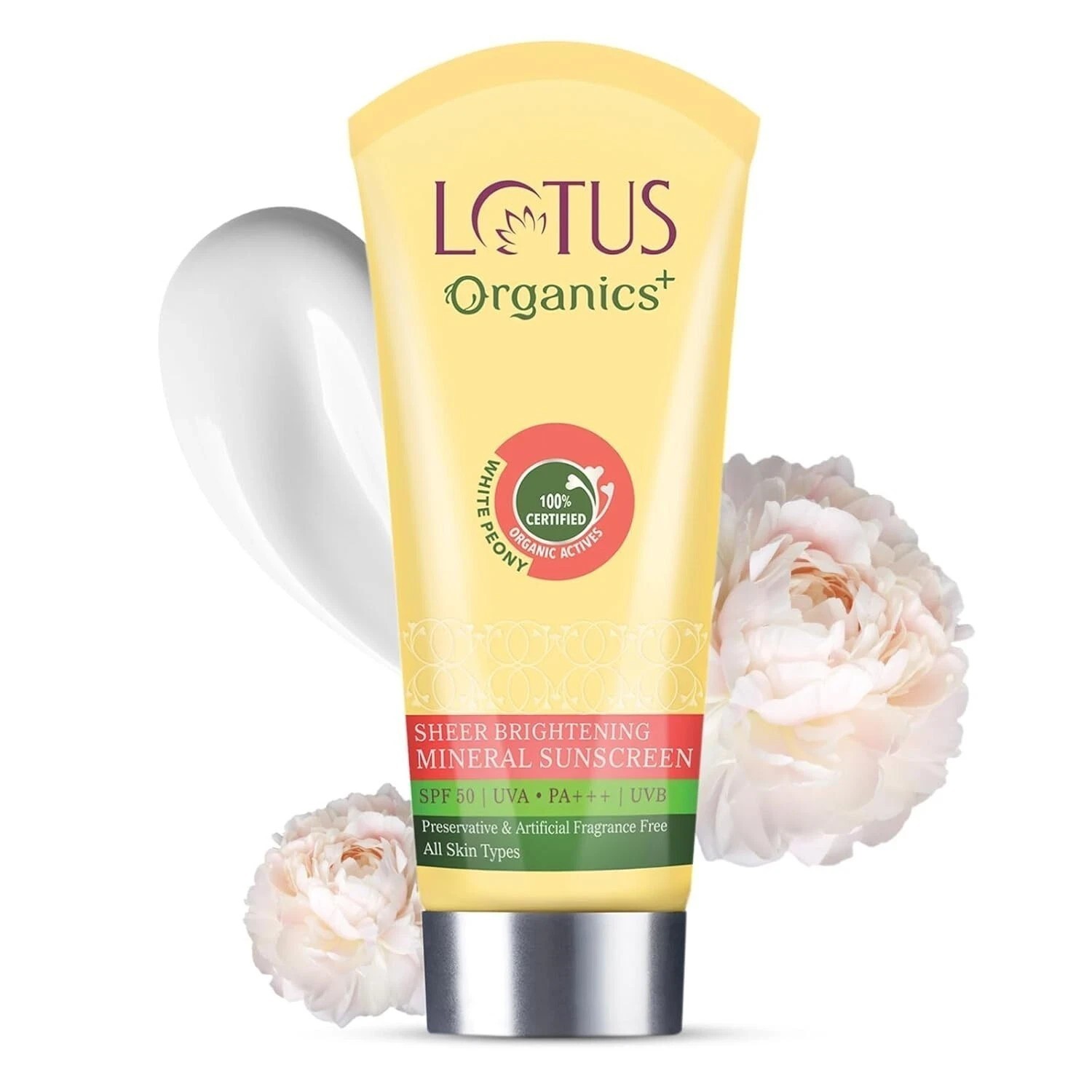Lotus Organics+ Sheer Brightening Mineral Sunscreen SPF 50 PA+++ (100g)