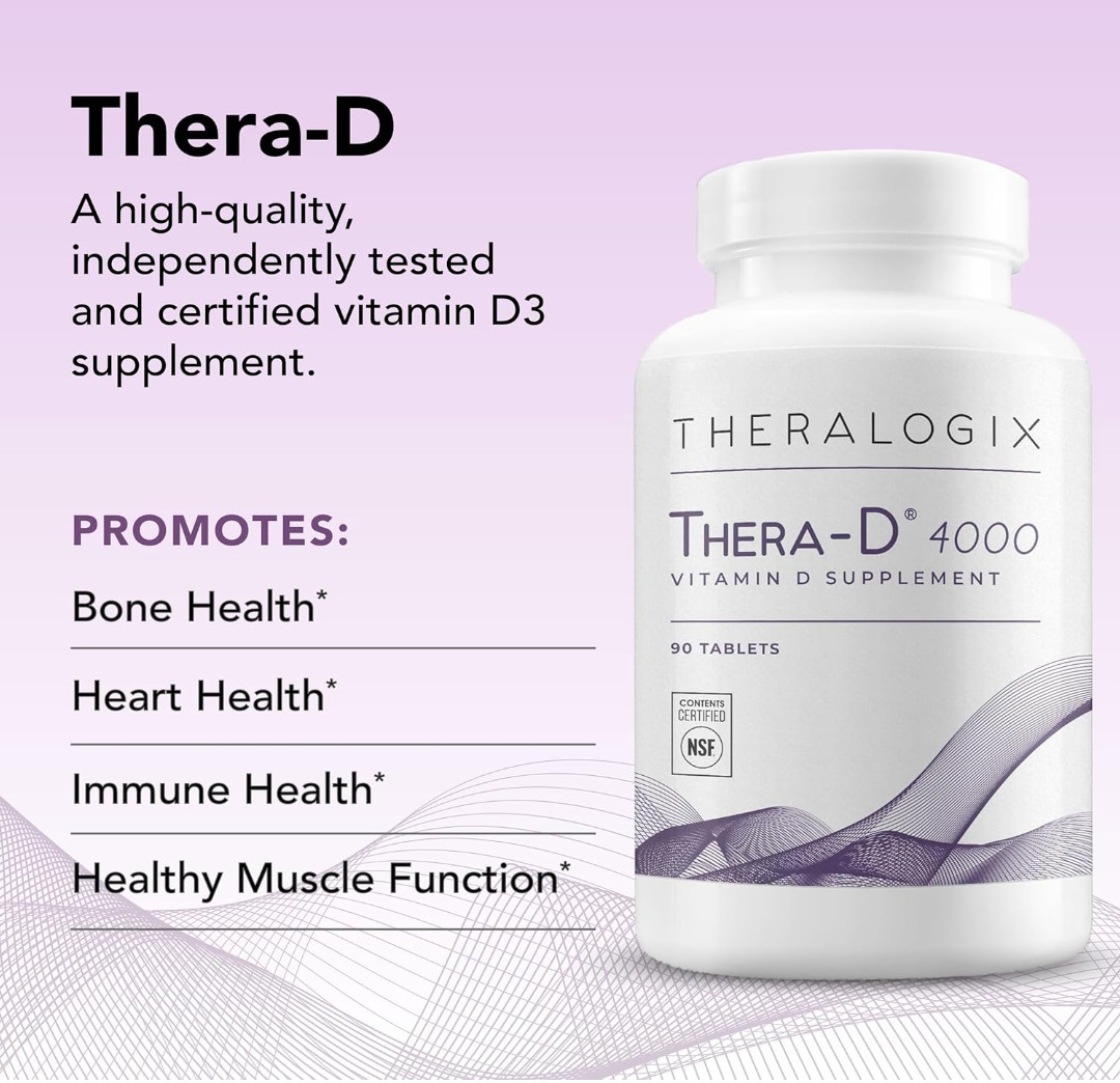 Theralogix Thera-D 4000 Vitamin D Supplement 90 Tablets