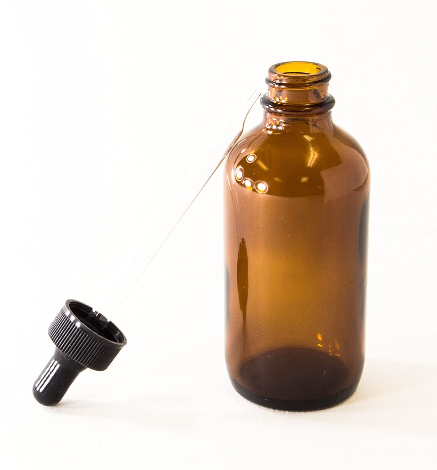 Amber Glass Bottles with Glass Droppers – 2 Each – 4 Oz Capacity