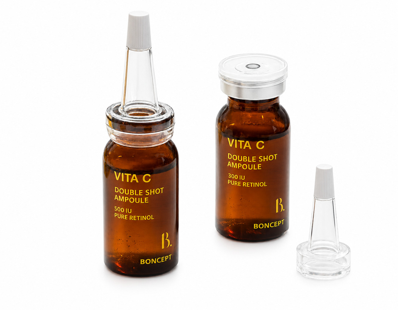 Boncept vita c freeze dried double shot ampoule kit vitamin c serum x 5 K-beauty