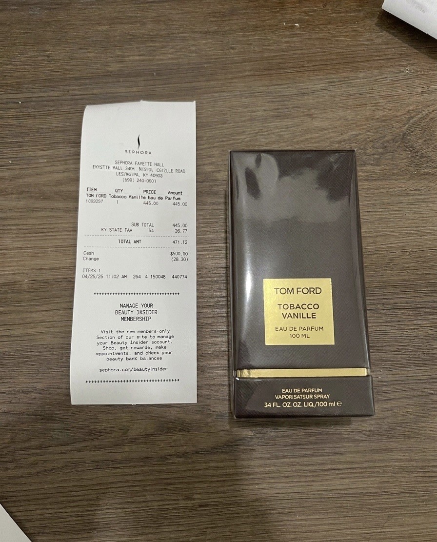 Tom Ford Tobacco Vanille 3.4oz Unisex Eau de Parfum