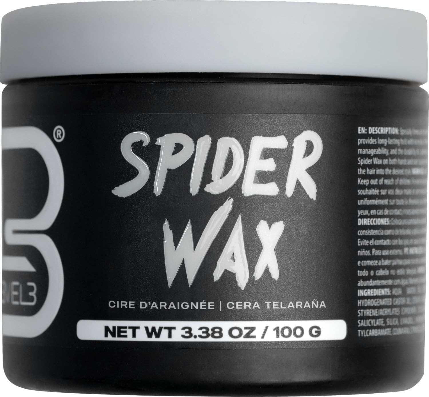 L3 Level 3 Spider Wax – Long Lasting and Strong Hold Improve Your Hair Volume an