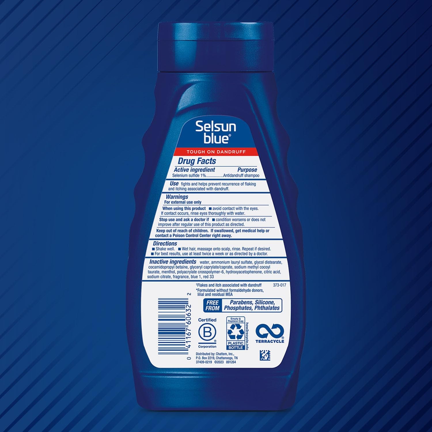 Selsun Blue Medicated Antidandruff Shampoo, 11 Fl Oz (Pack of 1),