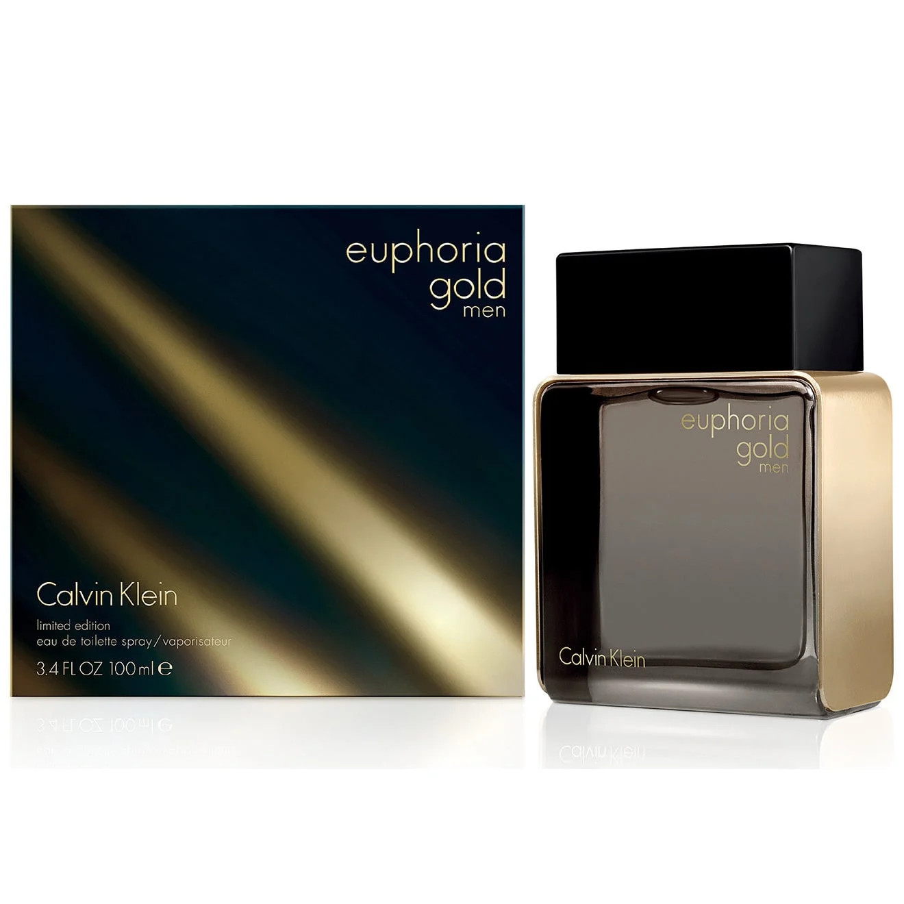 CALVIN KLEIN EUPHORIA GOLD LIMITED EDITION EDT SPRAY (MEN) 3.4 OZ *NIB* RARE