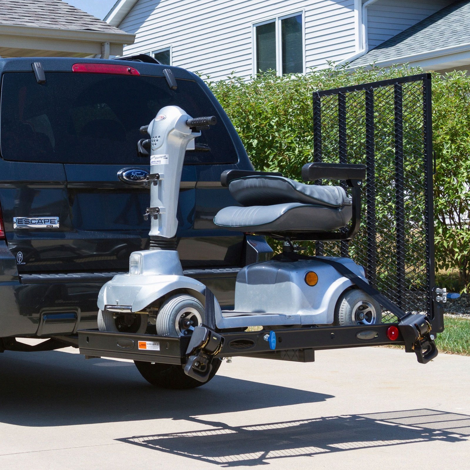 Titan Ramps Hitch-Mounted Wheelchair and Scooter Carrier – 400 lb. Capacity