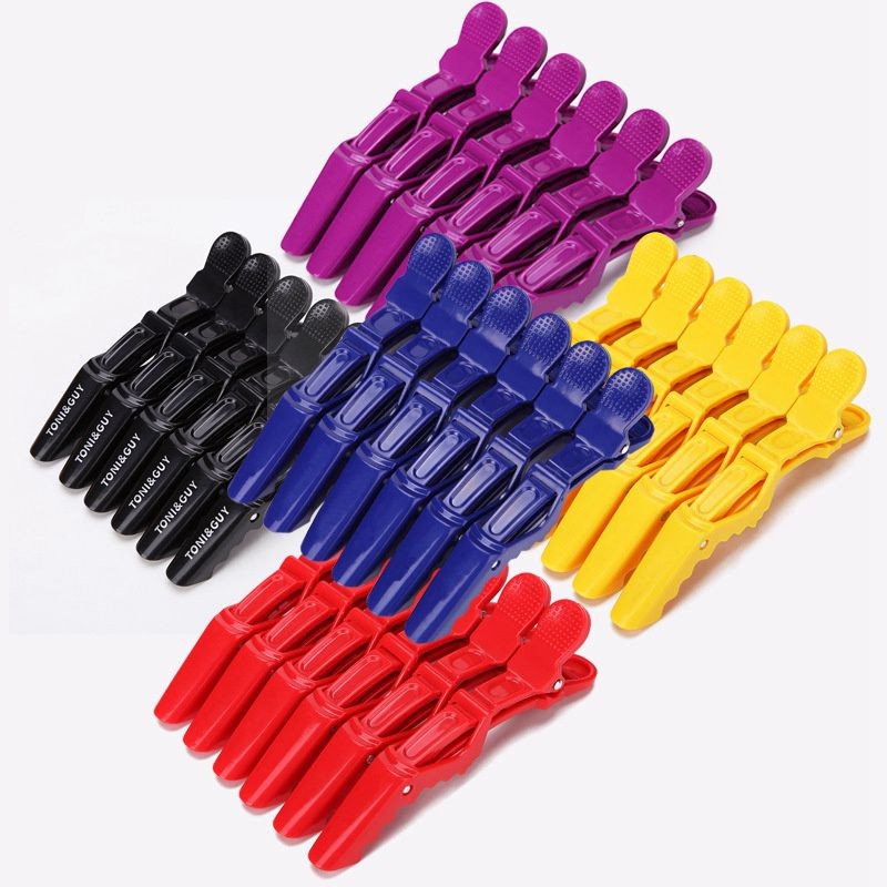 Hair Salon Hairpin Positioning Clip Duckbill Clip Hair Dyeing Plastic Partition