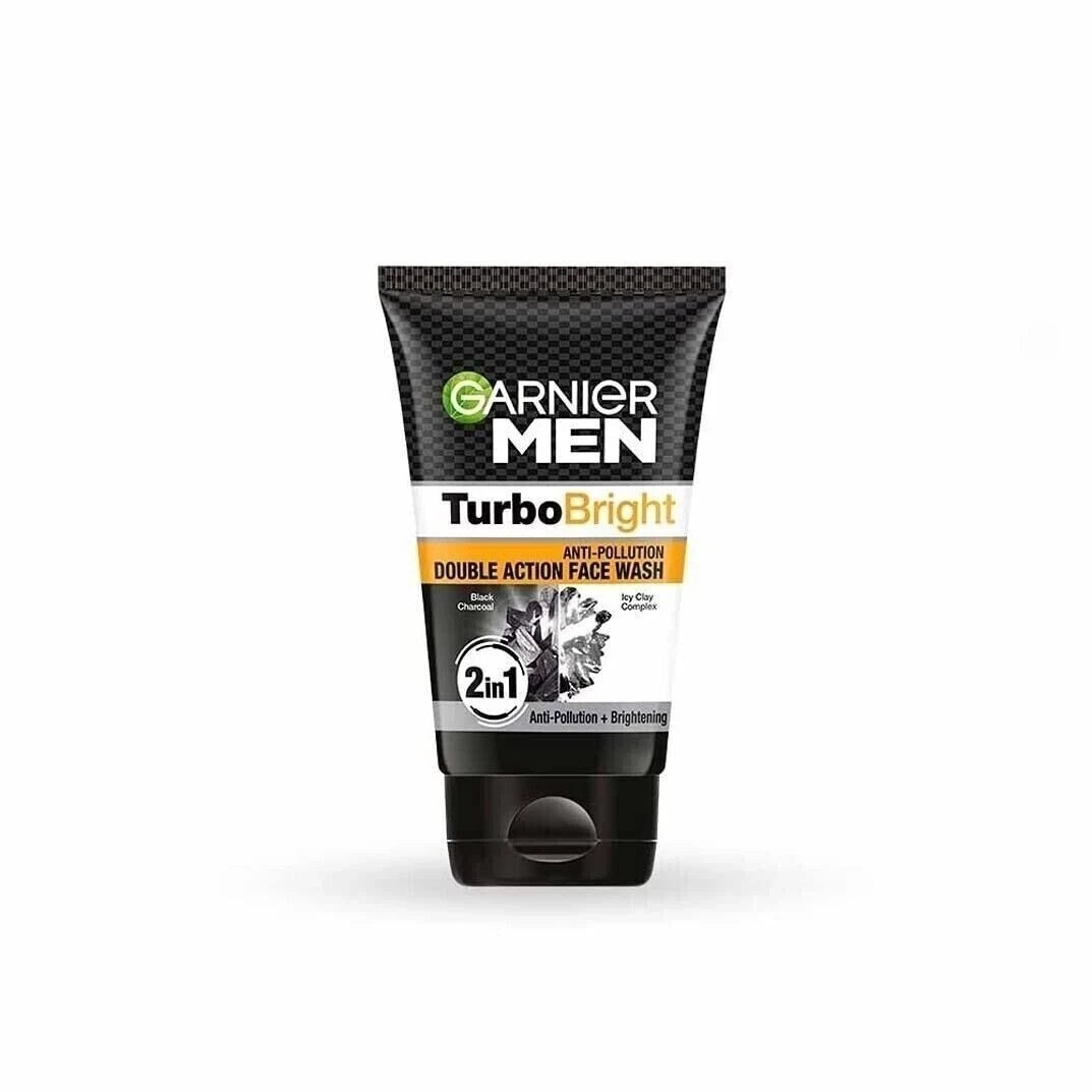 Garnier Men, Face Wash Brightening &Anti-Pollution TurboBright Double Action100g