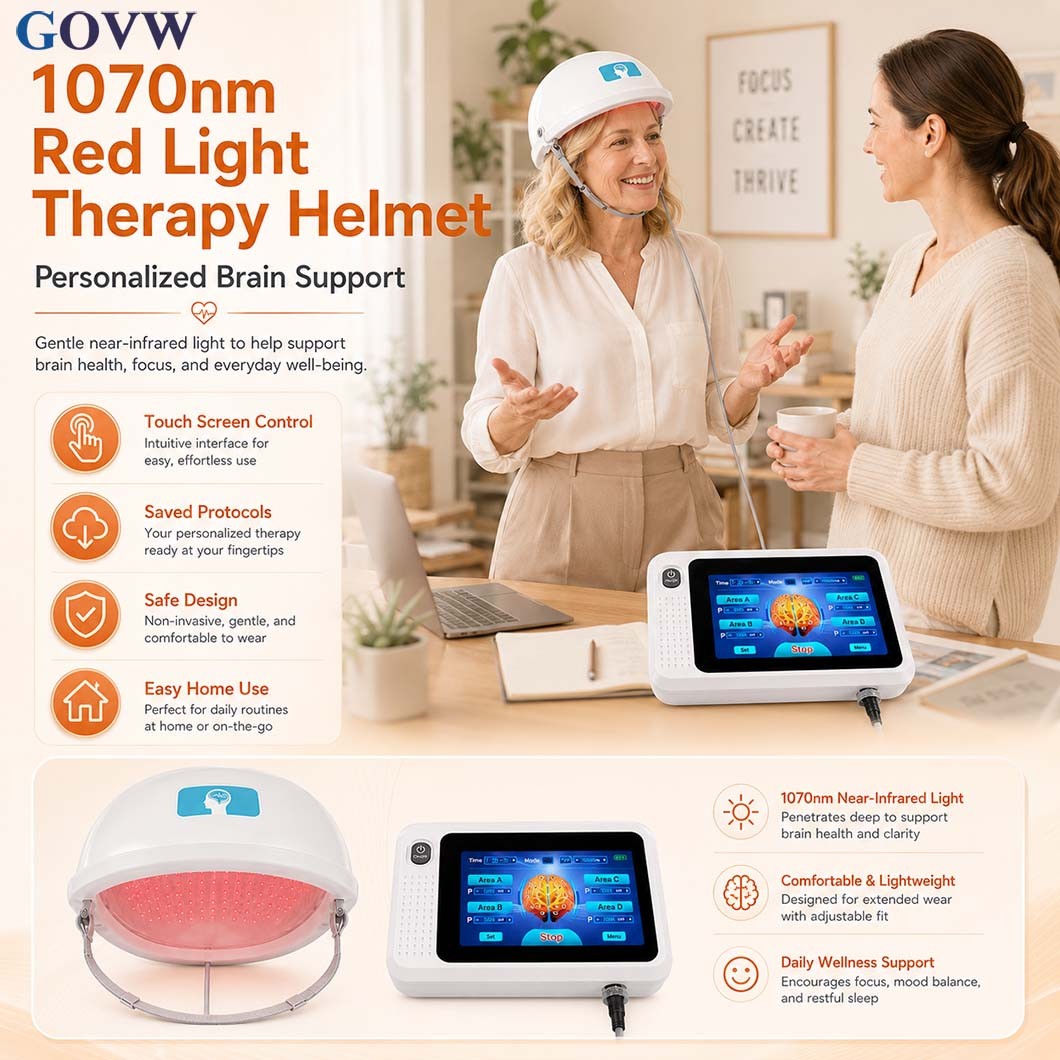 1070nm Photobiomodulation Brain Helmet Infrared LED Light Therapy System Home