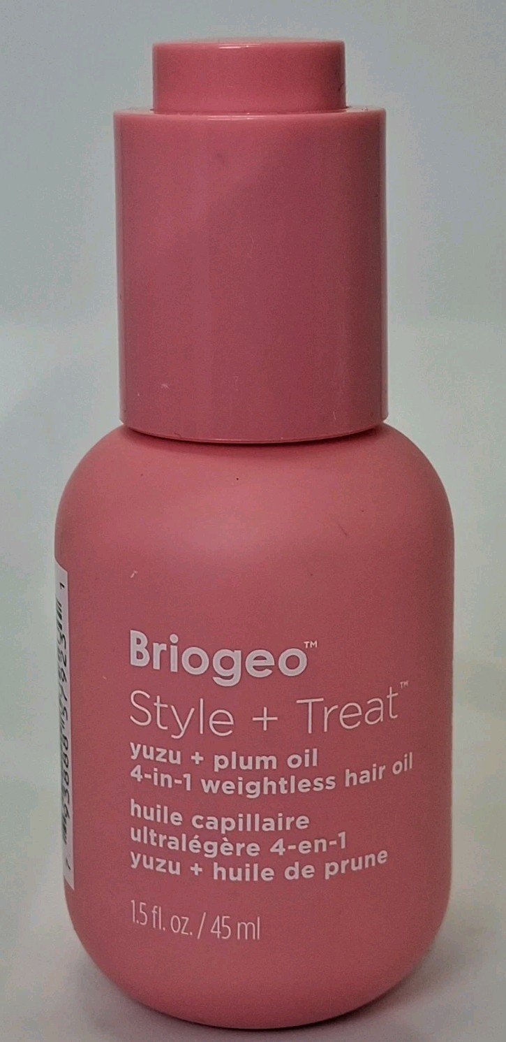 Briogeo Style + Treat 4-in-1 Weightless Hair Oil Yuzu + Plum Oil 1.5 Fl Oz